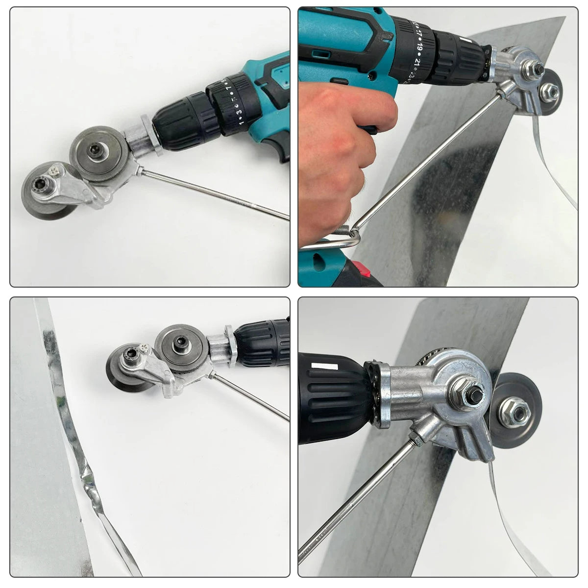 Cortador de Metal Doble Cabeza para Taladro + 5 Accesorios INCLUIDOS (c/ envío gratis)