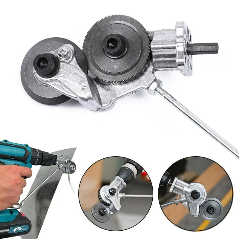 Cortador de Metal Doble Cabeza para Taladro + 5 Accesorios INCLUIDOS (c/ envío gratis)
