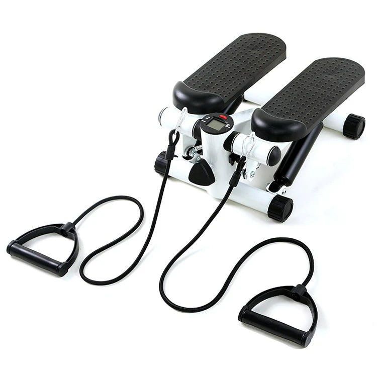 Escaladora Fitness con Pantalla + 2 Bandas de Resistencia + Pack 10 Parches Dolor de Espalda de REGALO