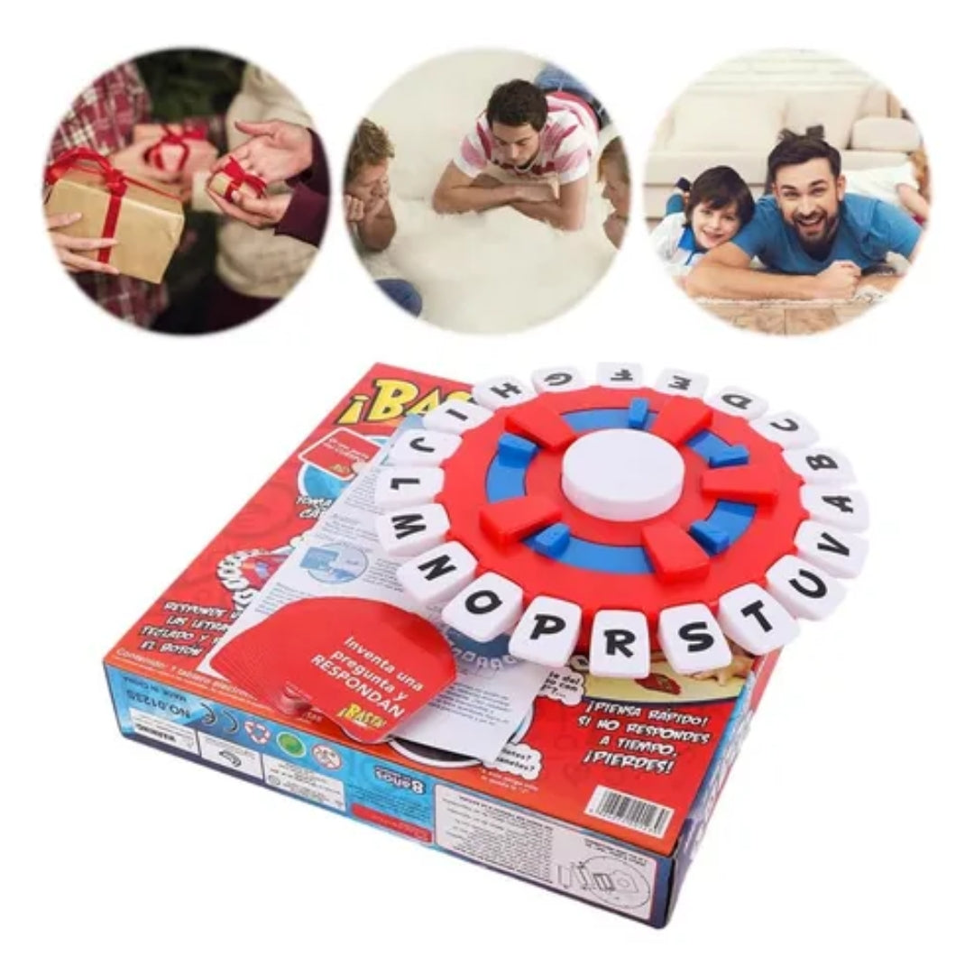 ¡BASTA! Juego de Mesa en Español (Versión Electrónica) + Hielera Cubeta de REGALO