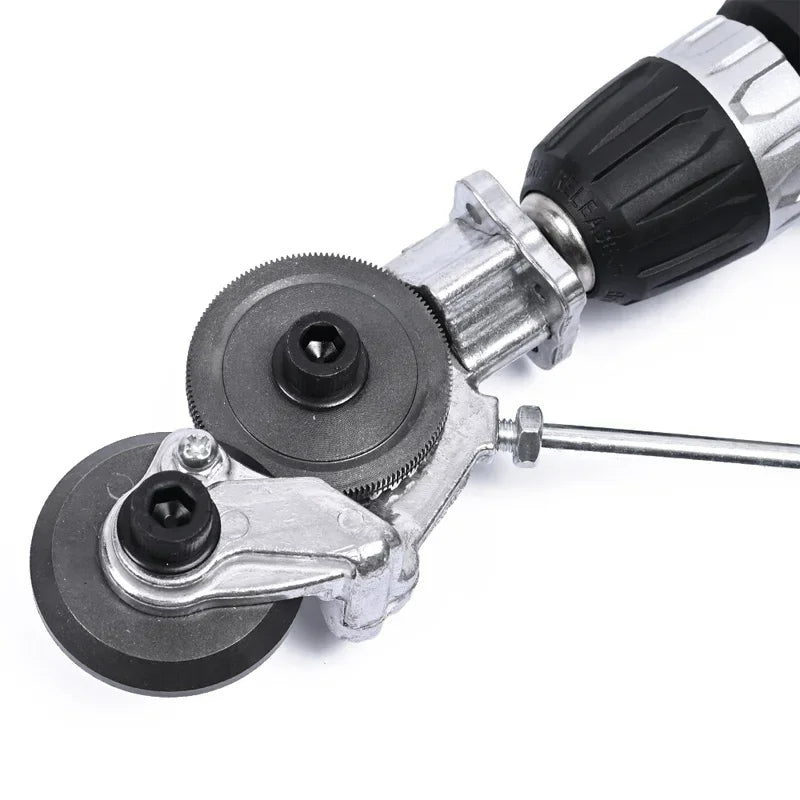 Cortador de Metal Doble Cabeza para Taladro + 5 Accesorios INCLUIDOS (c/ envío gratis)