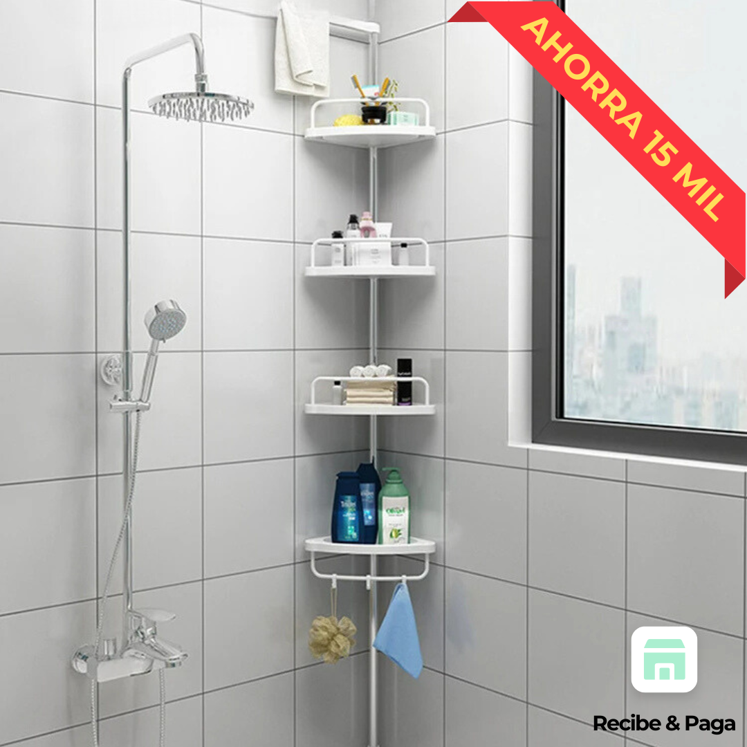 SpaceSaver™ | Estante Esquinero Organizador de Duchas