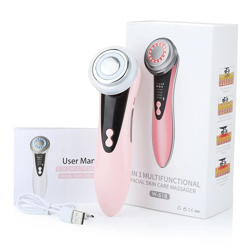 VitalSkin™ | Masajeador Facial Rejuvenecedor LED