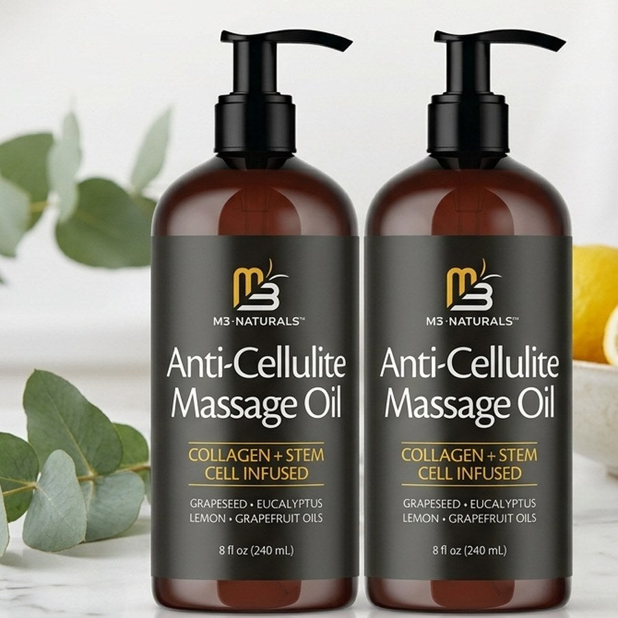 Pack 2 Aceites de Masaje Corporal M3 Naturals | Ponte ese Vestido y Cuida tu Piel | Envío Gratis