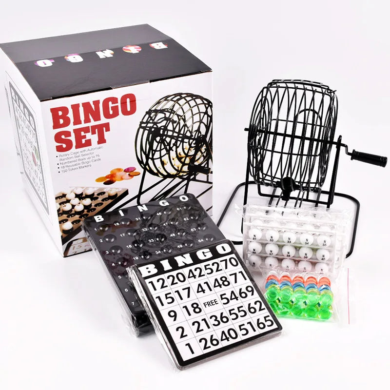 BINGO JUEGO DE MESA PARA 18 JUGADORES + TODOS LOS ACCESORIOS INCLUIDOS