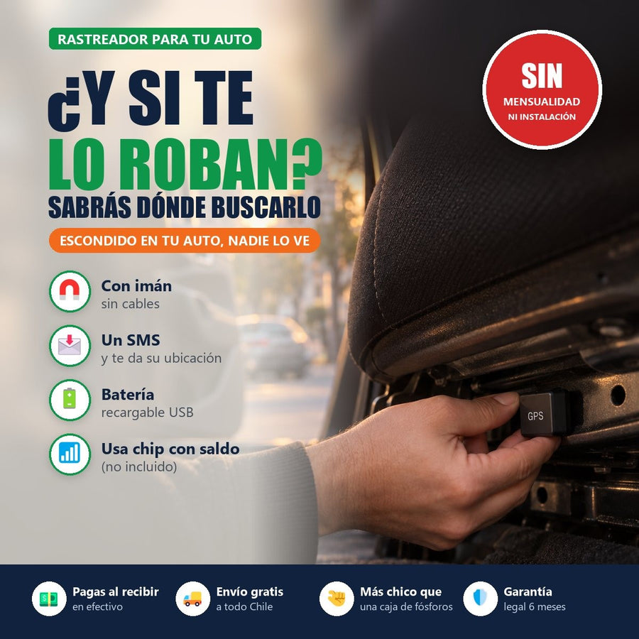 Rastreador GPS para Auto con Imán | Si te lo Roban, Sabes Dónde Buscarlo | Envío Gratis