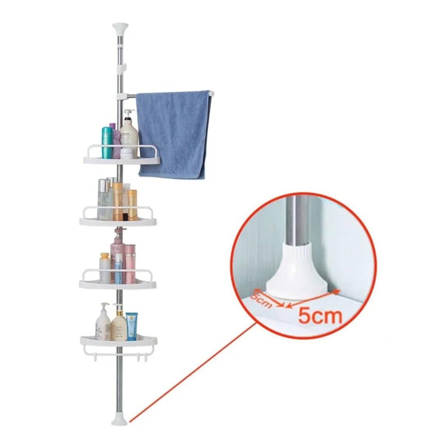 SpaceSaver™ | Estante Esquinero Organizador de Duchas