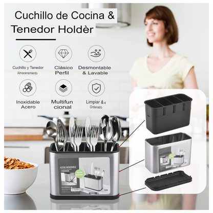 Organizador de cubiertos antes y despues