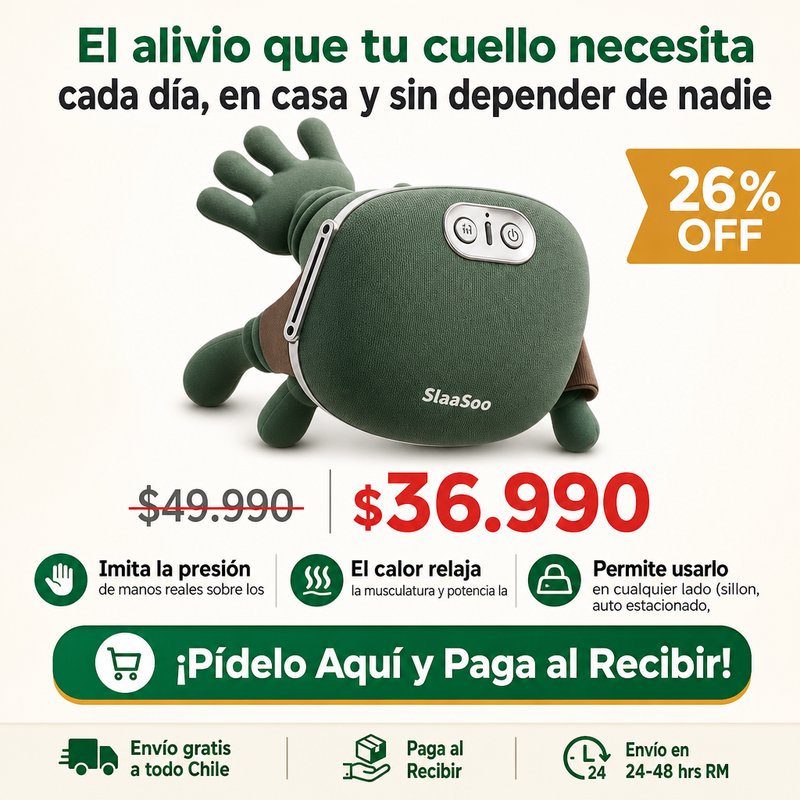 Masajeador Cuello con Manos | Alivio y Relajo Donde Estés | Envío Gratis