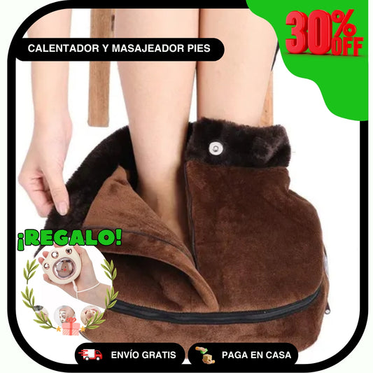 Bota Calefactor y Masajeador de Pies Eléctrica + Calentador de Manos de REGALO (c/ envío gratis)