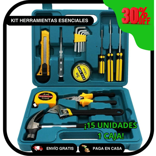 Juego Herramientas 16 Piezas Esenciales Casa o Departamento (Envío Gratis)