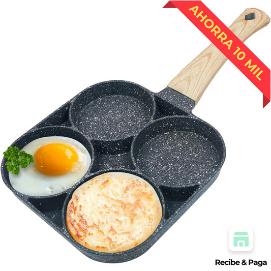 QuadCook™ | Sartén de 4 Espacios para Ahorrar Tiempo en la Cocina
