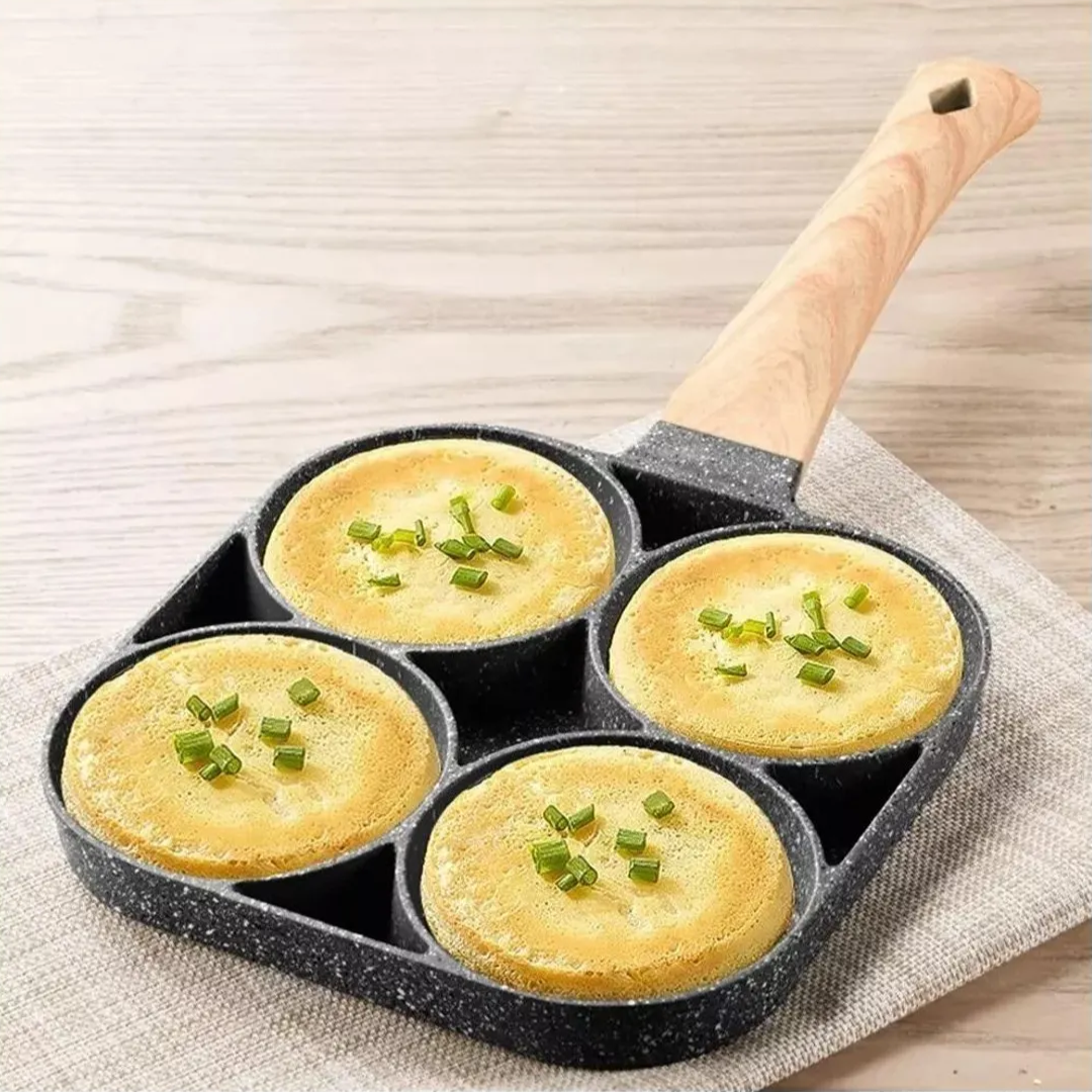 Sartén de 4 Espacios | Desayunos Perfectos y sin Estrés | Envío Gratis