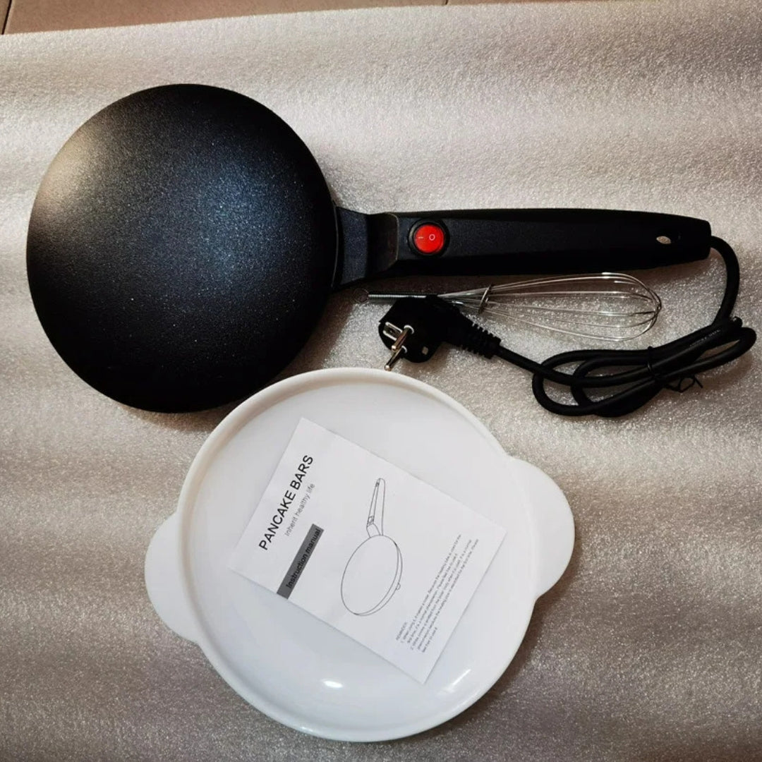 Panquequera Eléctrica Automática Antiadherente + Afilador de Cuchillos de REGALO