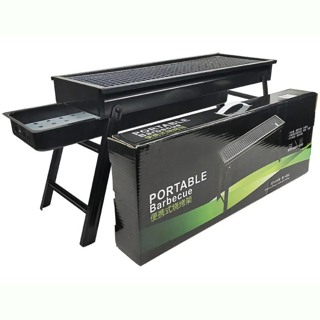 PARRILLA PORTÁTIL PLEGABLE A CARBÓN | AFILADOR CUCHILLOS DE REGALO