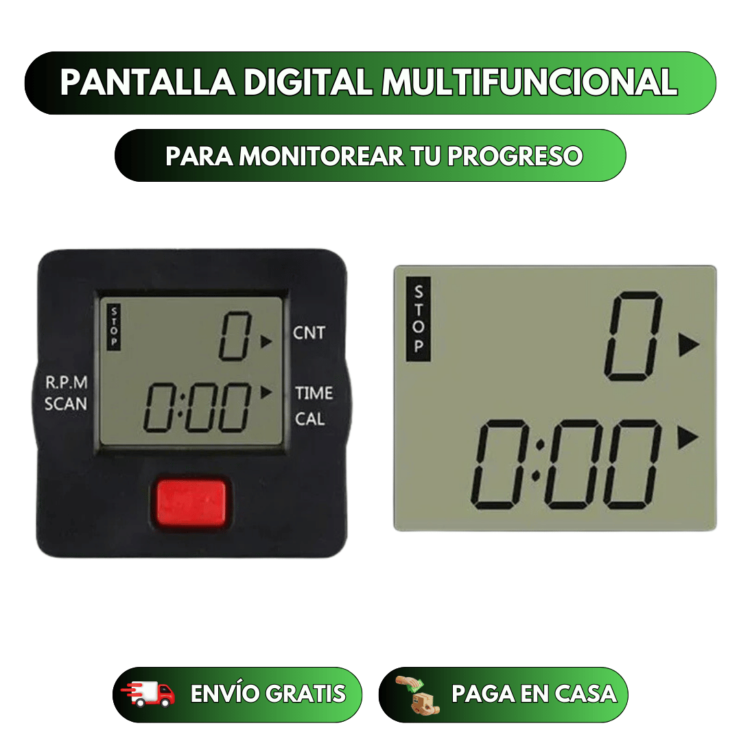 Pedalera Fitness Pantalla LED (pila incluidas) + Masajeador Muscular de REGALO
