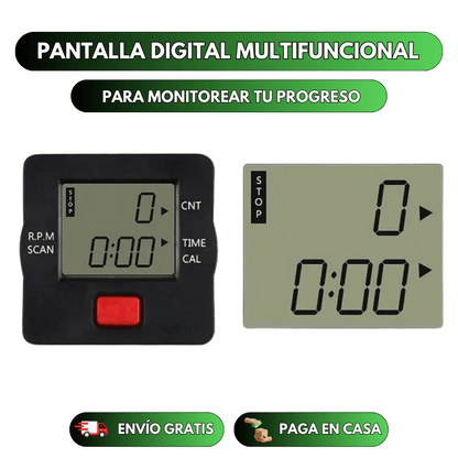Pedalera Fitness Pantalla LED (pila incluidas) + Masajeador Muscular de REGALO