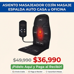 Masajeador para Asiento con Calor y Vibración + Envío Gratis + Garantía