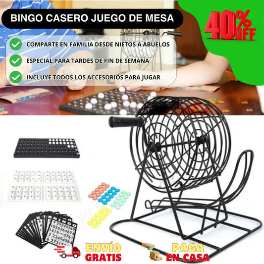Bingo Juego de Mesa + Accesorios