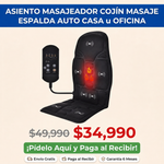 Masajeador para Asiento USB | Calor y Vibración | + Envío Gratis + Garantía