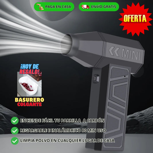 SOPLADOR PARA PARRILLA CARBÓN (RECARGABLE USB) + REGALO