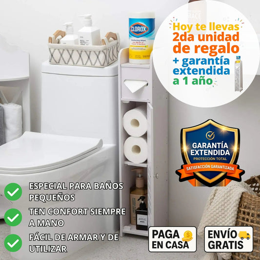 ESTANTE PORTA CONFORT Y ARTÍCULOS BAÑO + 2DA UNIDAD DE REGALO + GARANTÍA 1 AÑO
