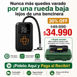 Pack Ruta Segura: Compresor Inalámbrico + Linterna de Regalo | Envío Gratis