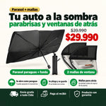 Quitasol para Parabrisas + Mallas de Ventana | Tu Auto a la Sombra | Envío Gratis