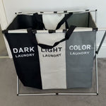 Cesto Separador de Ropa 3 Compartimentos | Blanca, Negra y de Color | Envío Gratis