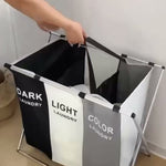 Cesto Separador de Ropa 3 Compartimentos | Blanca, Negra y de Color | Envío Gratis