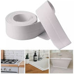 Kit 3 Cintas Selladoras + Espuma Limpiadora | Bordes Blancos en Cocina y Baño sin Maestro | Envío Gratis