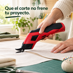 Tijera Eléctrica Inalámbrica | Corta y Crea en Casa | Cinta Doble Cara de Regalo
