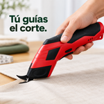 Tijera Eléctrica Inalámbrica | Corta y Crea en Casa | Cinta Doble Cara de Regalo