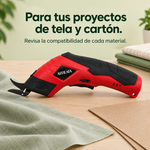 Tijera Eléctrica Inalámbrica | Corta y Crea en Casa | Cinta Doble Cara de Regalo