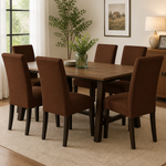 Pack 6 Fundas Elásticas Café para Silla de Comedor | Envío Gratis