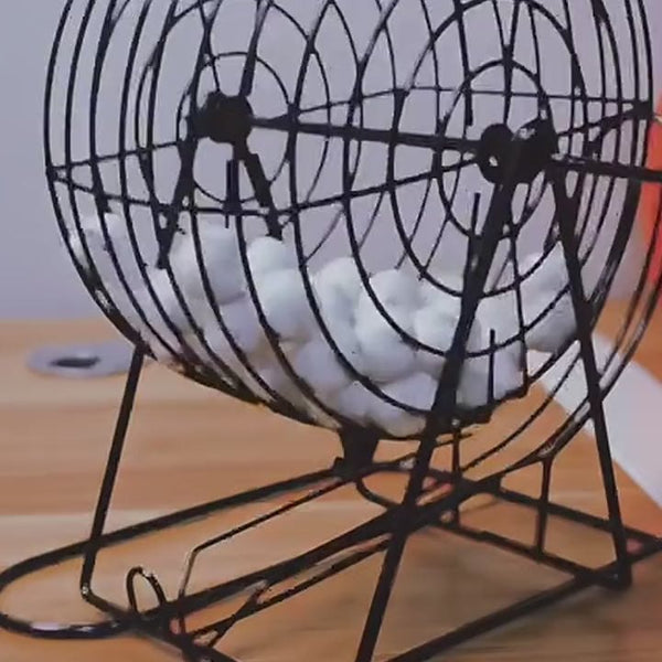 Bingo casero: la tómbola con sus bolitas
