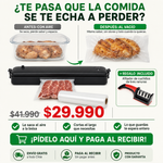 Selladora al Vacío + Rollo de Bolsas de 5 metros + Afilador de Cuchillos de REGALO