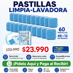 Pastillas Limpia-Lavadora Efervescentes | Pack 48 + 12 de Regalo | Envío Gratis