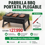 Parrilla BBQ Portátil Plegable + Encendedor para Asados de Regalo | Asado Donde Tú Vayas