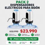 Pack 2 Dispensadores Eléctricos | El Bidón Queda en el Suelo | Envío Gratis
