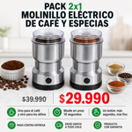 Pack 2x1 Molinillo Eléctrico | Café y Aliños Recién Molidos | Envío Gratis