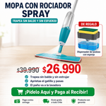 Mopa con Rociador | Trapea sin Balde | Dispensador de Lavaloza de Regalo