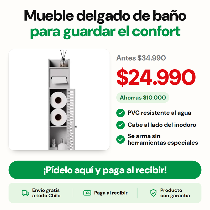 Mueble delgado de baño para guardar el confort