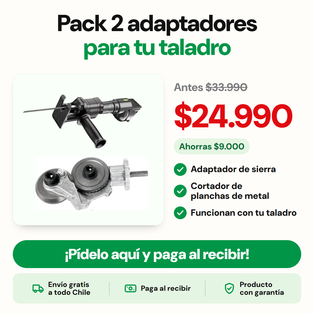 Pack 2 adaptadores para tu taladro