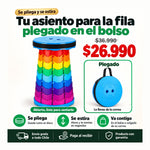 Taburete Retráctil Portátil | Siéntate en Cualquier Fila | Envío Gratis