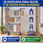 Tendedero 3 Niveles | Seca la Lavadora Completa sin Sol | Con Regalo