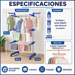 Tendedero 3 Niveles | Seca la Lavadora Completa sin Sol | Con Regalo