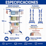 Tendedero 3 Niveles | Seca la Lavadora Completa sin Sol | Con Regalo