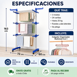 Tendedero 3 Niveles | Seca la Lavadora Completa sin Sol | Con Regalo