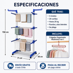 Tendedero 3 Niveles | Seca la Lavadora Completa sin Sol | Con Regalo